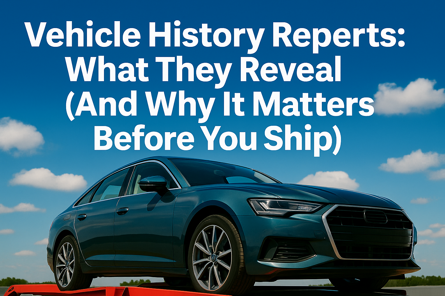 Vehicle History Report Secrets Every Car Shipper Should Know