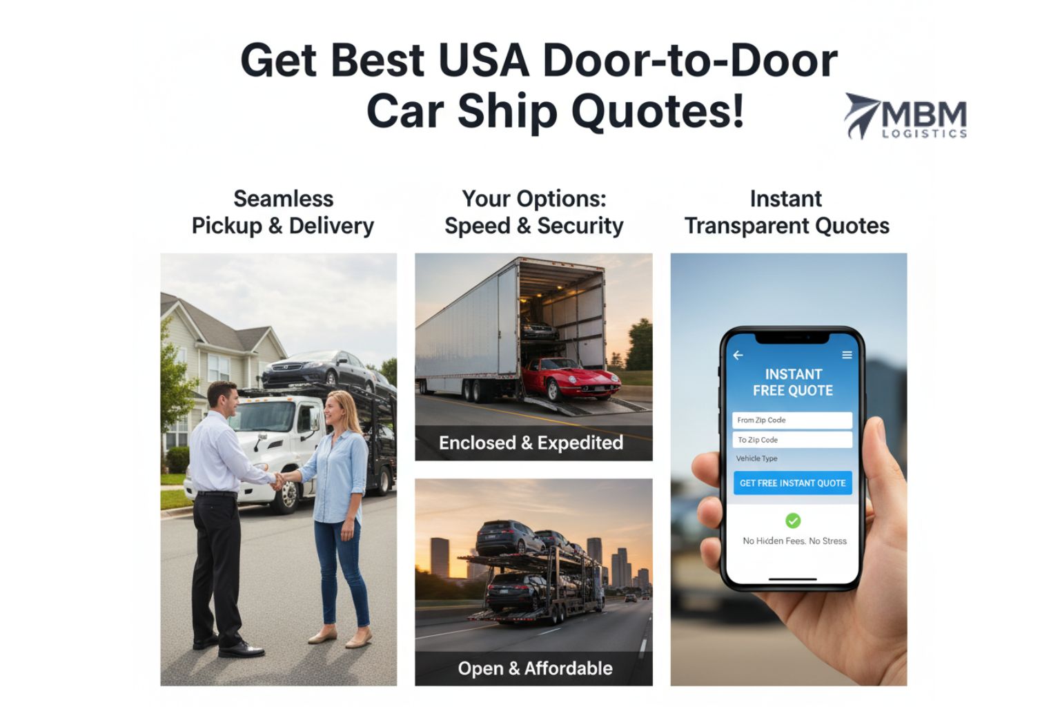 Get Best USA Door-to-Door Car Ship Quotes!