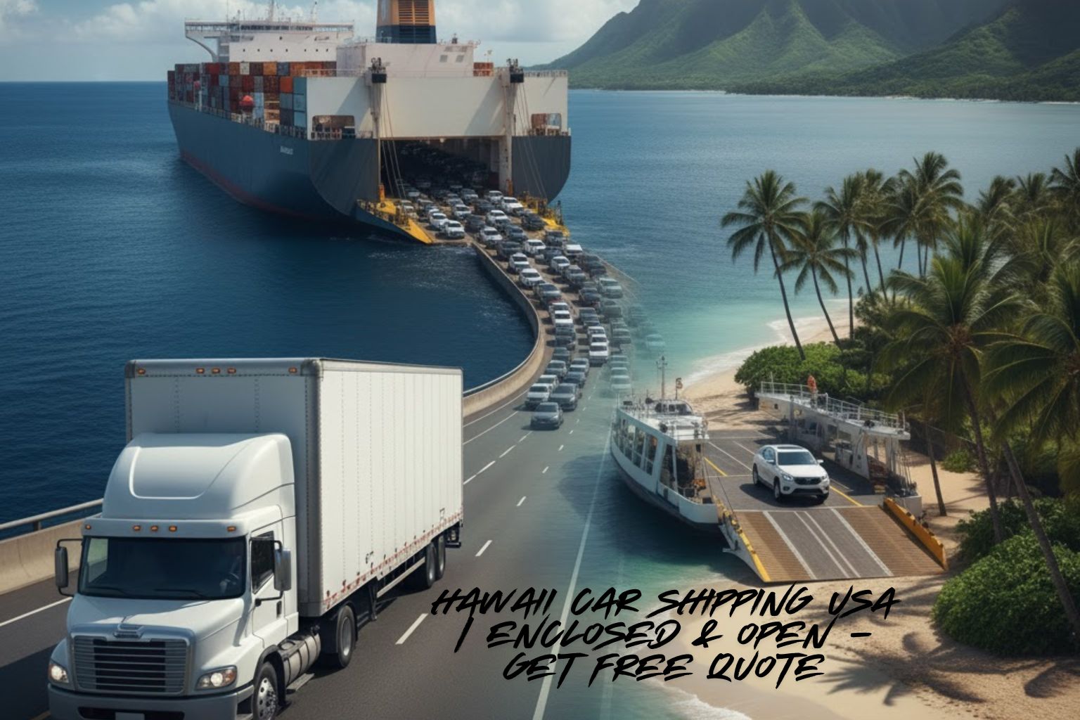 Hawaii Car Shipping USA | Enclosed & Open – Get Free Quote