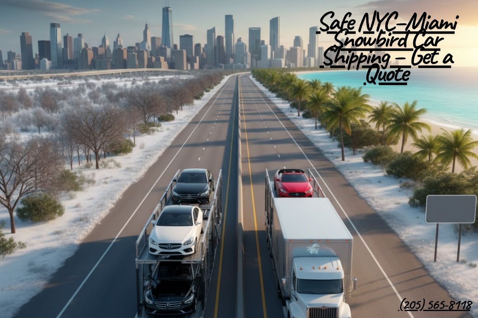Safe NYC–Miami Snowbird Car Shipping – Get a Quote