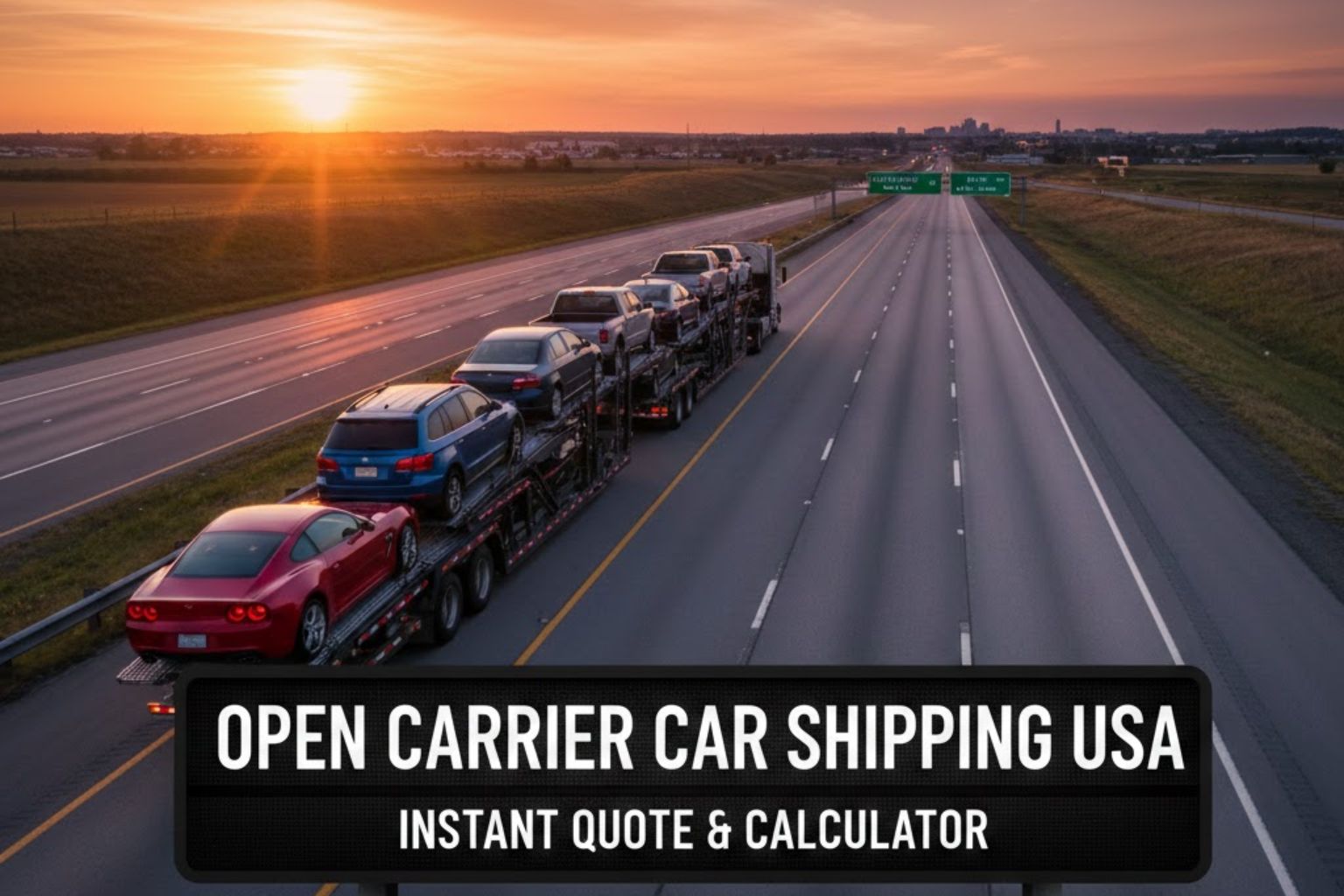 Open Carrier Car Shipping USA | Instant Quote & Calculator